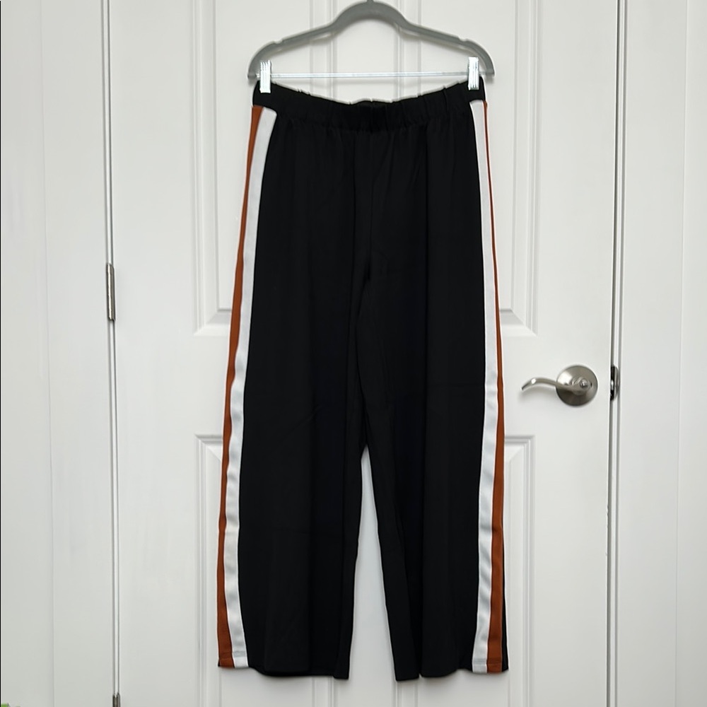 Universal Standard Stephanie Wide Leg Stripe Ponte Pants, Size 10-12
